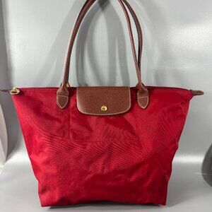 Longchamp Long Shoulder Strap Handbag, Red